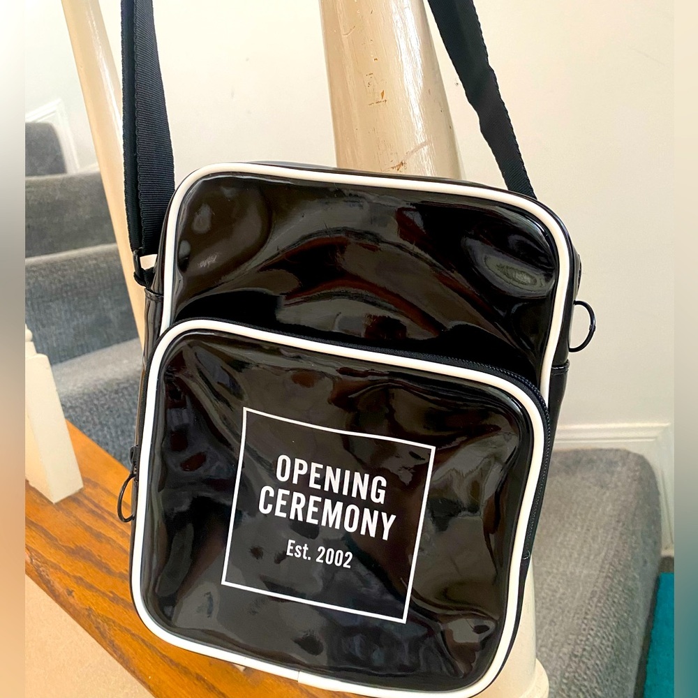 Opening Ceremony Faux Patent Leather Crossbody
